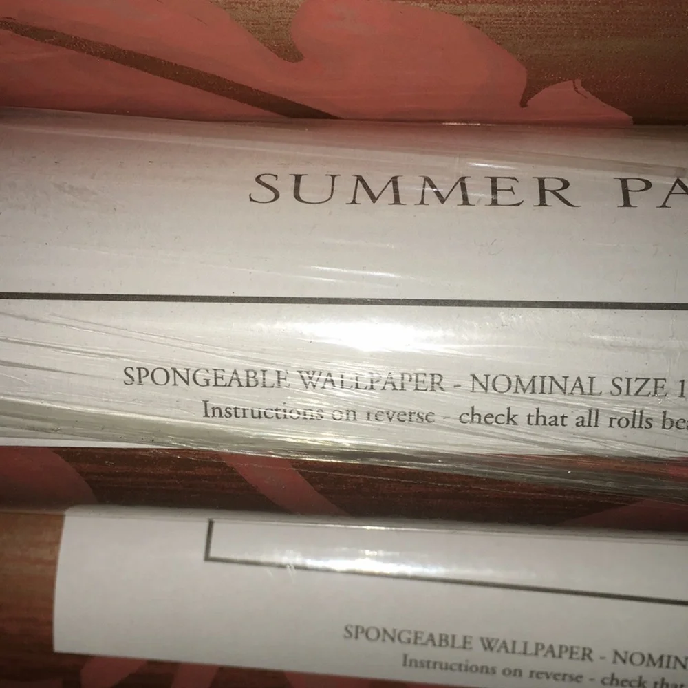 6 rolls LUXURY Wallpaper SUMMER PALACE spongeable